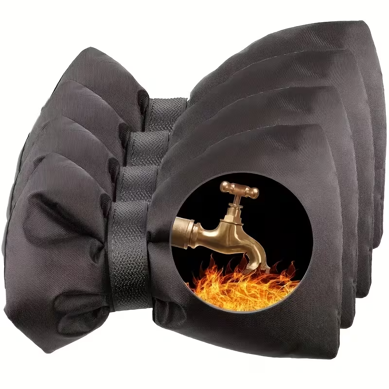 4-Pack Winter Faucet Covers, Outdoor Garden Tap Insulation Covers for Freeze Protection